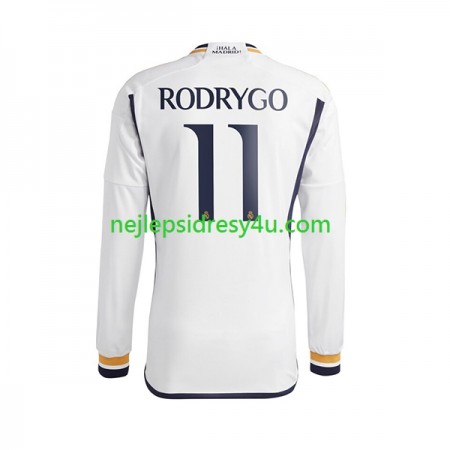 Fotbalový Dres Real Madrid Rodrygo Goes 11 Domácí 2023/24 Dlouhý Rukáv